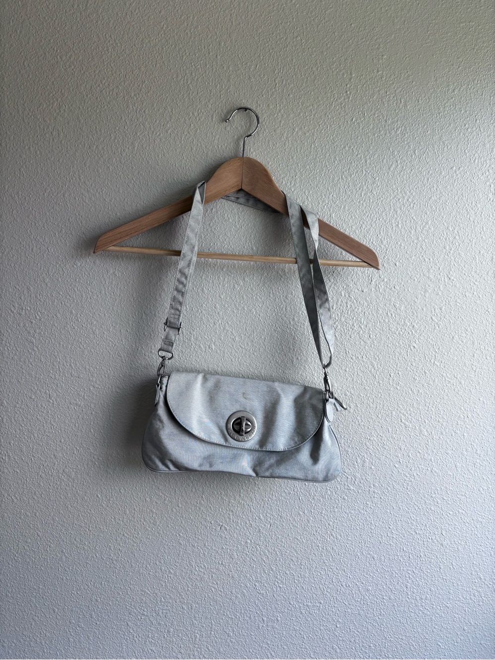 Light Silver Crossbody Shoulder Bag
